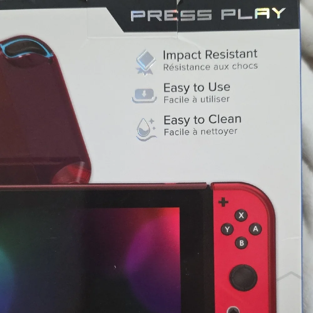 Nintendo Transparent Red Protective Case for Handheld Console